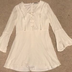 White boho dress